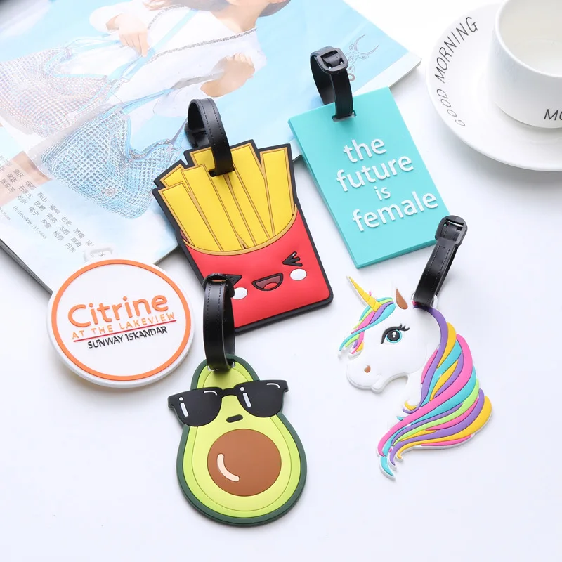 

Luggage Tag Travel Accessories PVC luggage tag Silica Gel Suitcase ID Address Holder Baggage Boarding Tag Portable Label