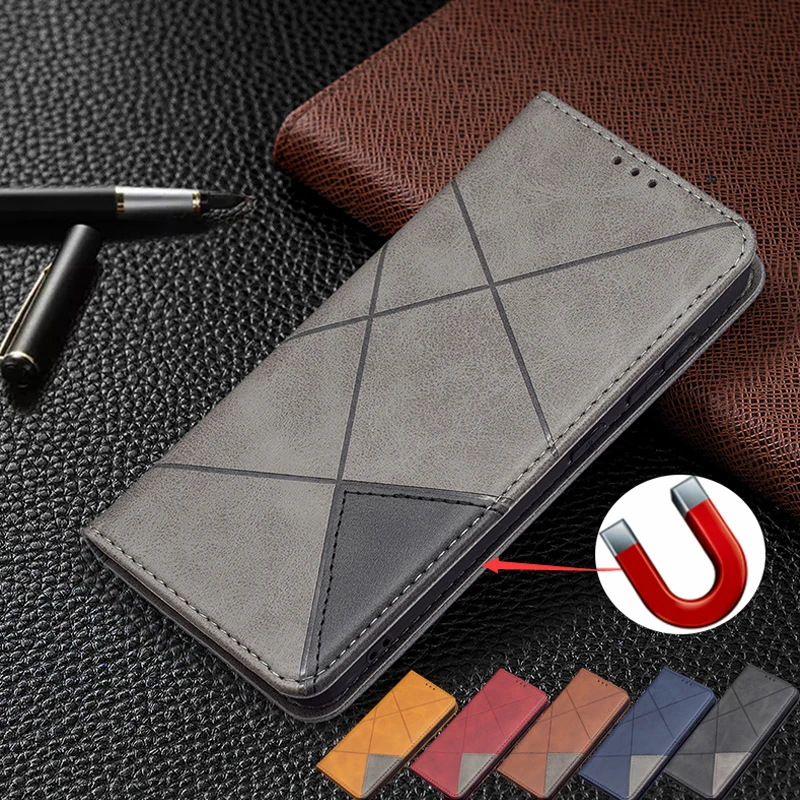 

For Funda Xiaomi Redmi Note 9 Case on For Xaomi Redmi Note 9 Note9 9S 9T Pro Coque Magnetic Wallet Stand Leather Phone Cover Men