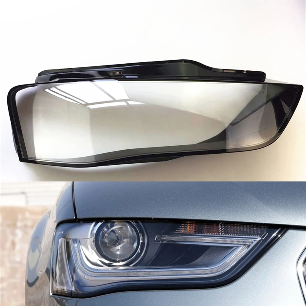 Passenger Sider Для Audi A4L 2013 прозрачный автомобильный налобный фонарь с прозрачными линзами - Цвет: Passenger Sider