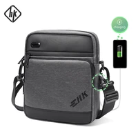 hk crossbody bag men fit 11 inch ipad and 7 inch phone high quality waterproof shoulder bag for businessl pack with usb charging