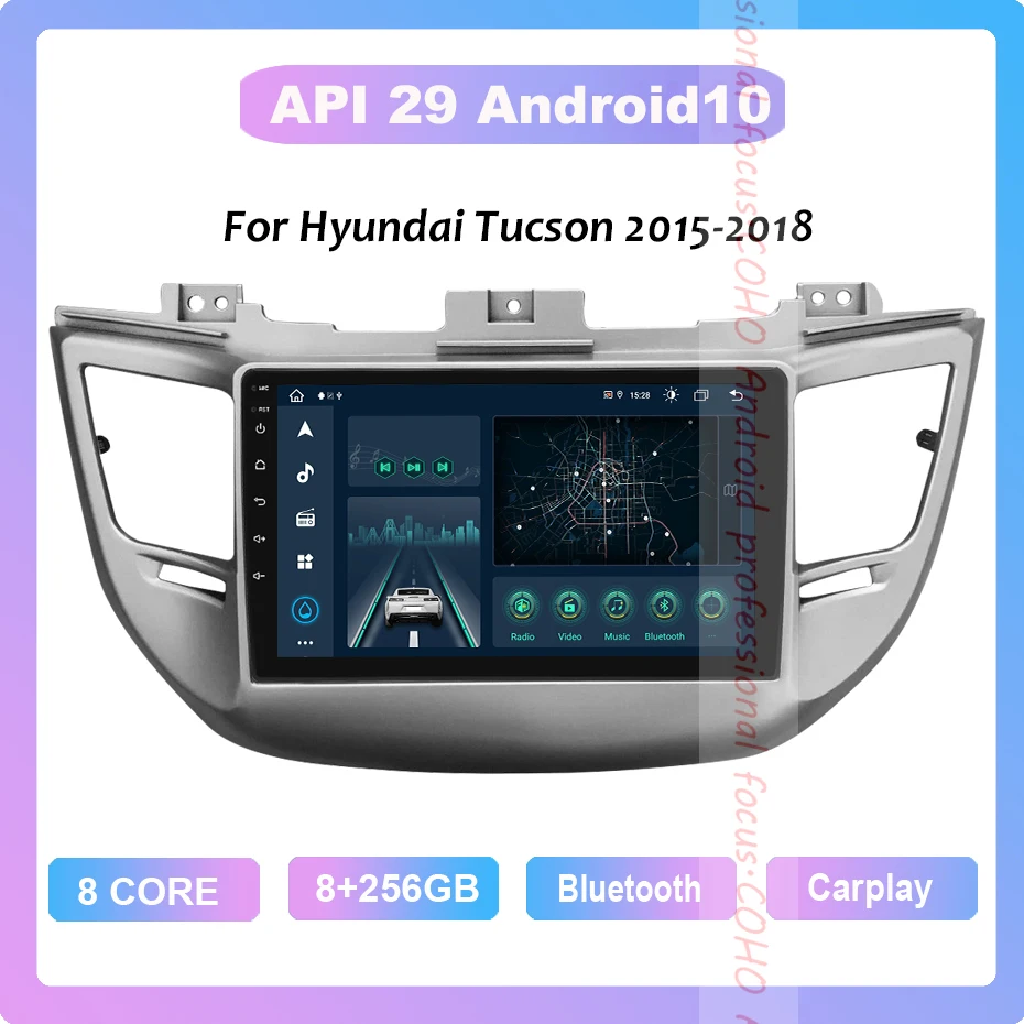 

COHO For Hyundai Tucson 2015-2018 Android 10.0 Octa Core 8+256G 1280*720 Car Multimedia Player Car radio with screen