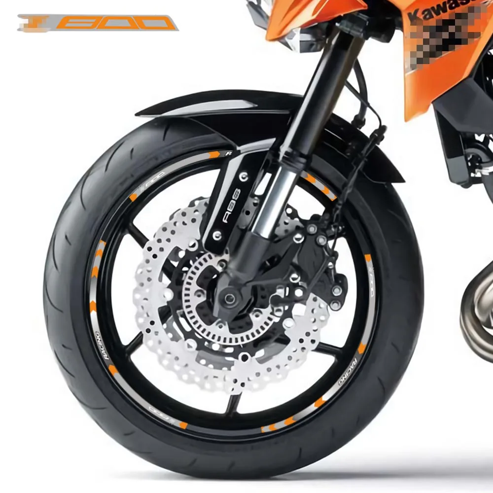 

12 шт., светоотражающие наклейки на колеса мотоцикла kawasaki Z800 z 800