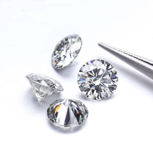 Круглый бриллиантовый Муассанит STARSGEM 6 5 мм IJ VVS 1CT драгоценный камень для