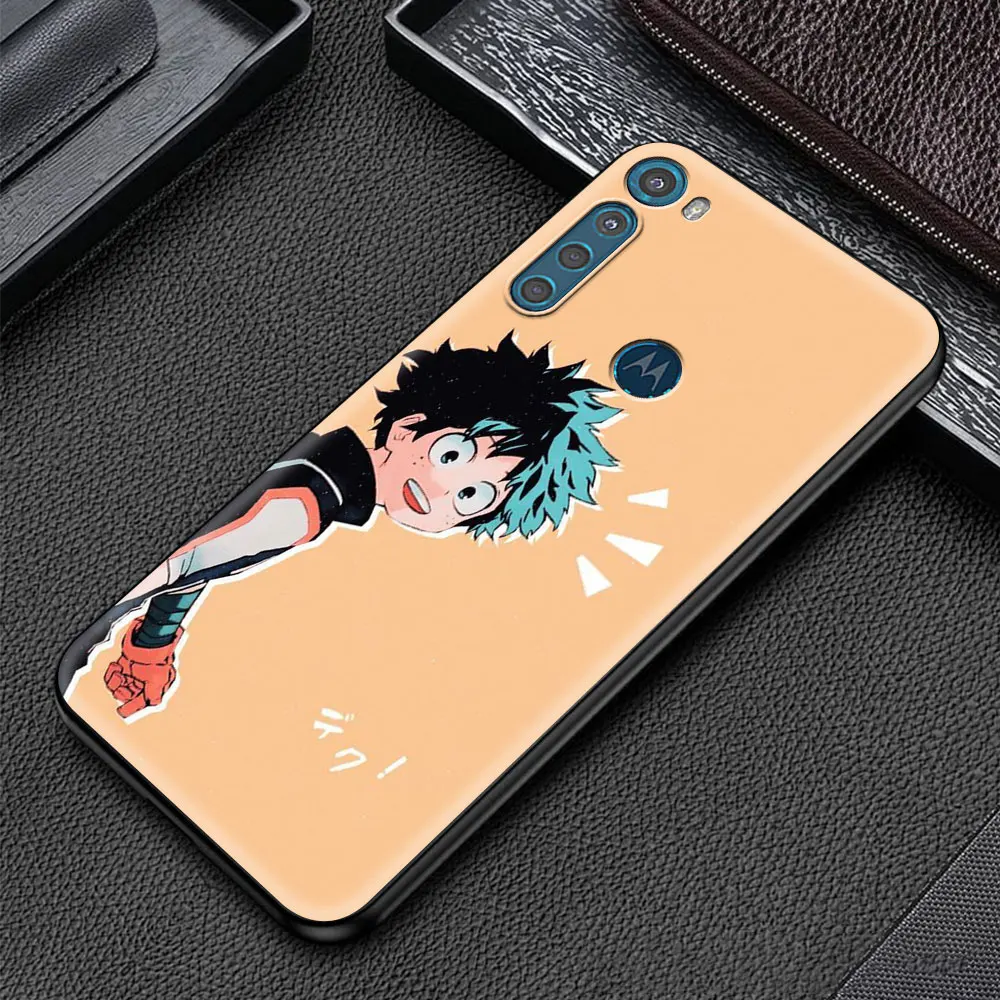 

Phone Case for Moto G8 G9 Play E7 Plus Power Lite One Fusion E6s Edge G Stylus Silicone Cover Coque Amine My Hero Academia