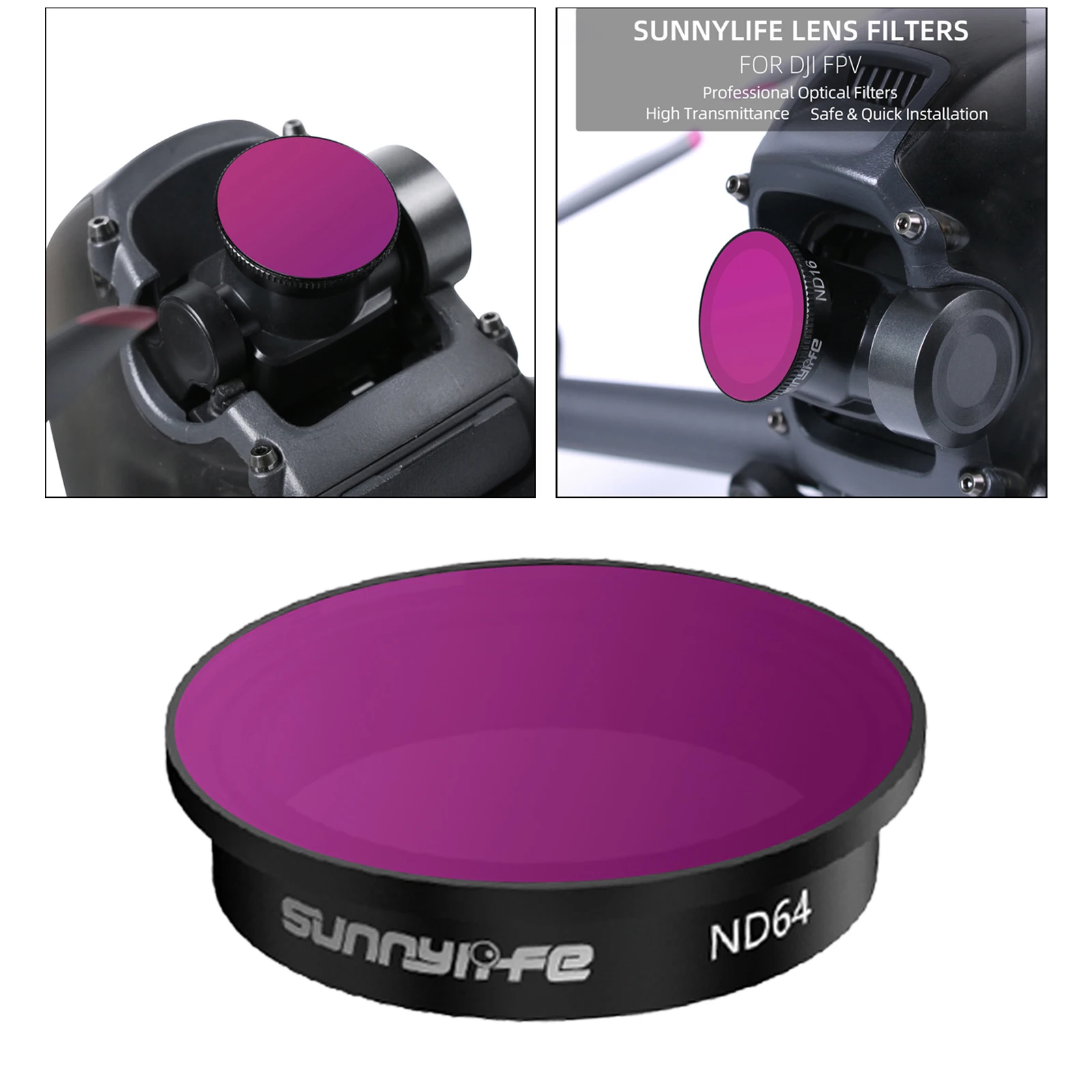 

Drone Camera Lens Filters for DJI FPV Drone Multi Coated Filters