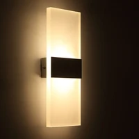 led wall light sconce lamp modern acrylic decorative warmcold white lamp for bedroom living room hallway indoor wall lamp