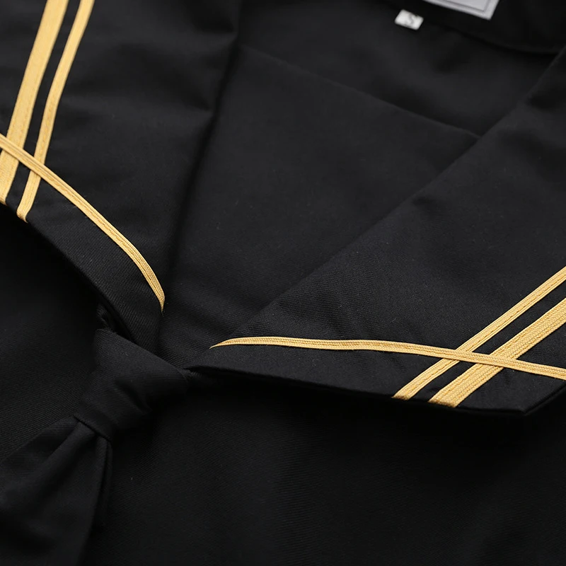 

Hot Sales Japanese Uniform For Girls New Orthodox Sailor Suit Female Middle School Student Wear Black College School Outfits