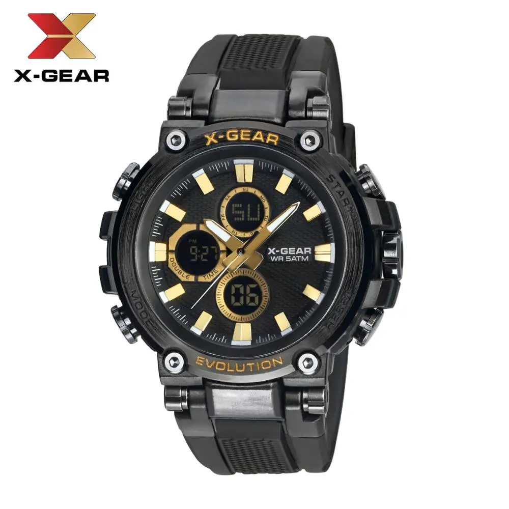 Мужские часы X-GEAR цифровые водонепроницаемые мужские армейские военные