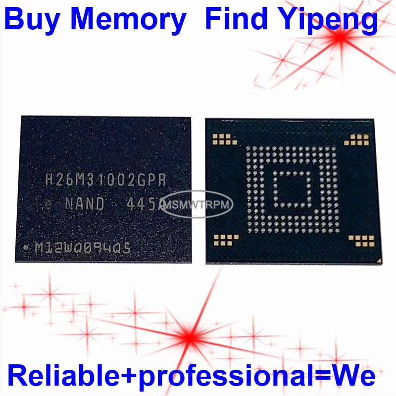 

H26M31002GPR 153FBGA EMMC 4GB флэш-память H26M31002