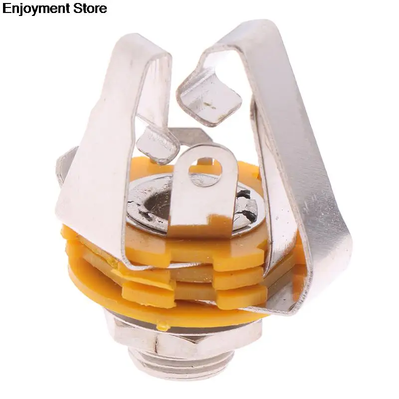 

5Pcs 6.35mm 3 Pole stereo Plug jack Audio Female Connector Panel Microphone Socket for all Acoustic Electric Bass Guitar