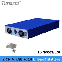 105ah 3 2v lifepo4 battery 300a current for electric bike battery 36v 48v 12v solar panel use size 13036200mm 16piece 2020 new