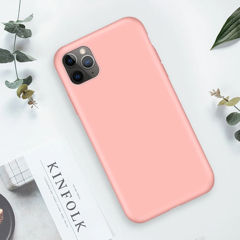 Мягкий жидкий силиконовый чехол для IPhone 11 Pro Max XS XR X 6 S Чехол MAX темно-зеленый Coque |
