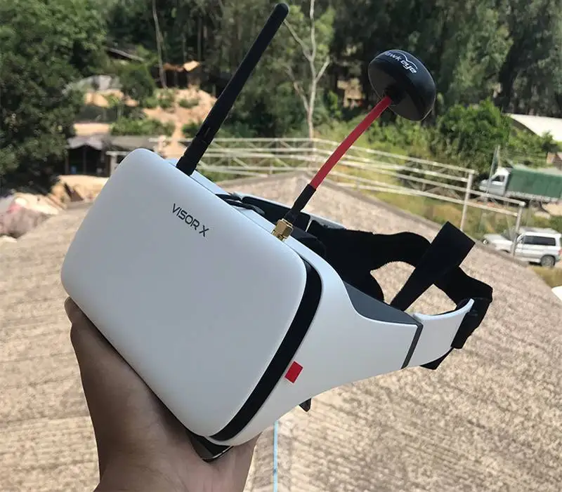 Hawkeye маленький пилот VR все-в-одном 5 дюймов истинное разнообразие FPV козырек для монитора X carrier 5,8G 48CH двойной приемник складные очки