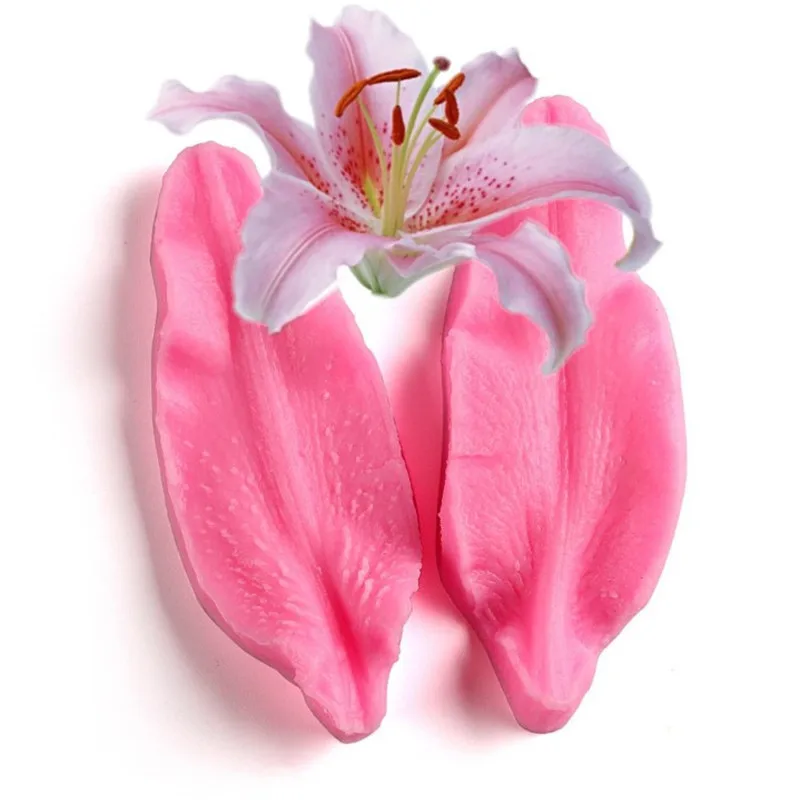 

Lily Flower Bud Petal Veiner Silicone Mold Gumpaste Sugarcraft Fondant Mould Cake Decorating Tools Baking Pastry Accessories