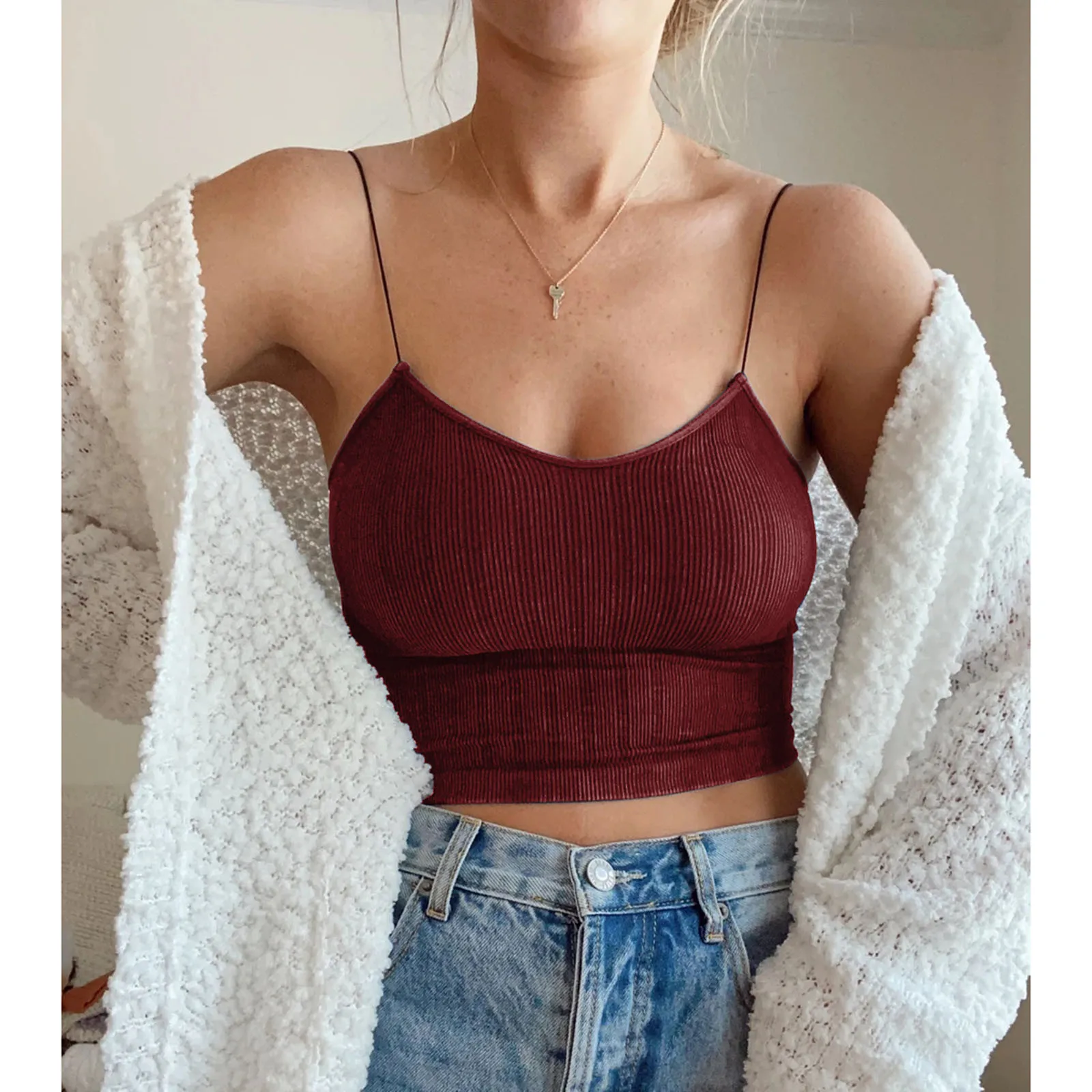 Новинка 2021 летние женские пикантные модные короткие топы с круглым вырезом