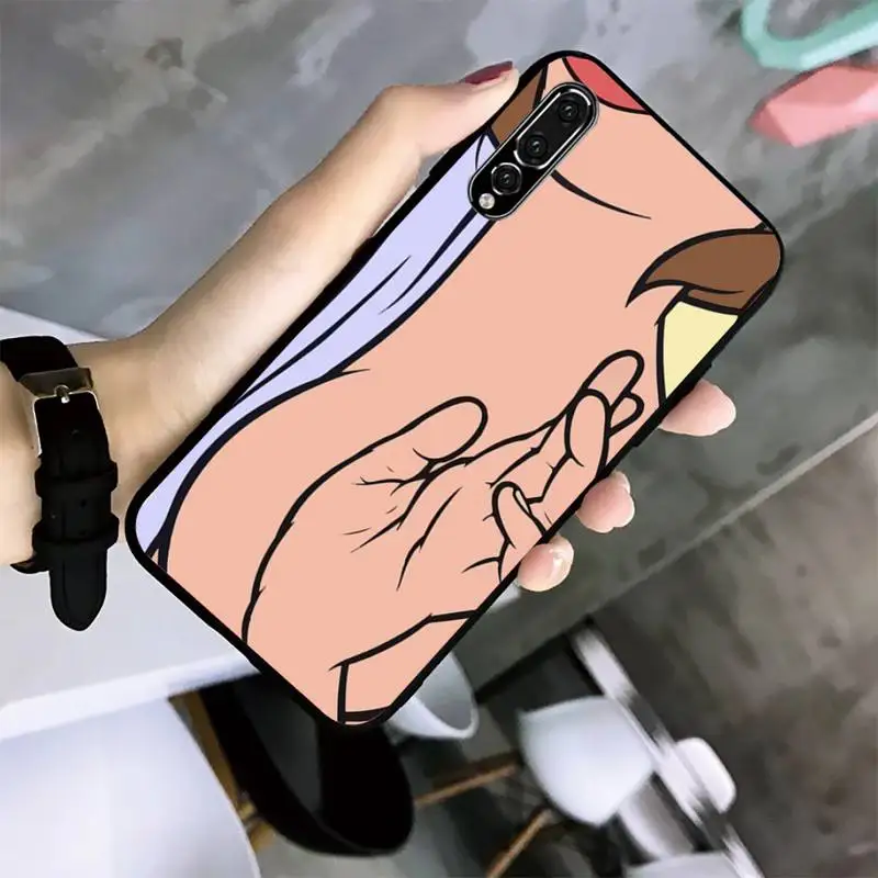

Sexy Illustration Phone Case For Huawei Mate10 20Lite 20X Mate20 30 40 Pro Nova3 4 4E 3i Nova5 5ipro Black Soft TPU Case