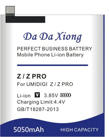 Аккумулятор Da Xiong 5050 мАч для UMI Z аккумулятор Pro Umidigi сотовый телефон|battery for umi|battery