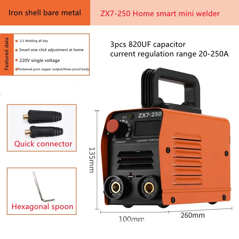 220v Портативный мини Arc электросварочный аппарат инвертор постоянного тока