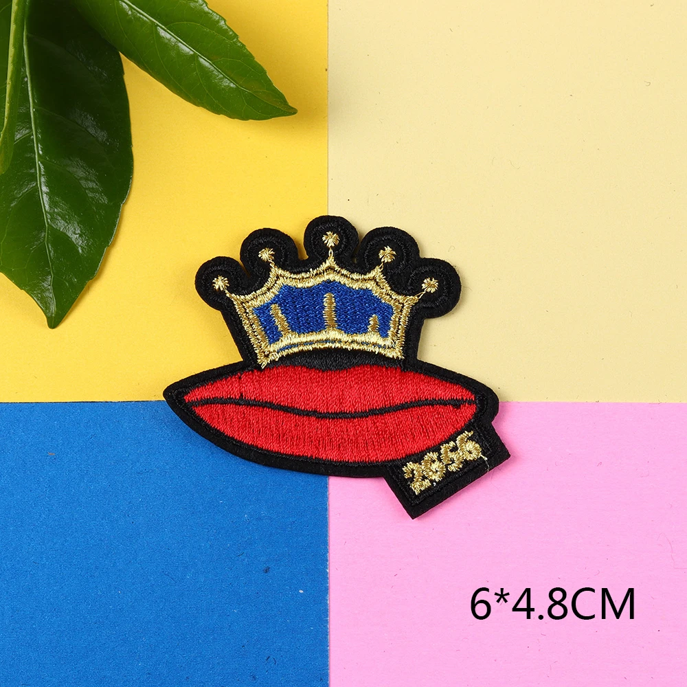 Золотая Корона моральный значок вышитые нашивки для одежды DIY полоски аппликация