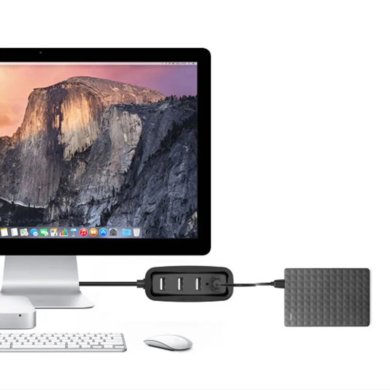 Usb-хаб 4 порта адаптер сплиттер Портативный высокоскоростной для ноутбука