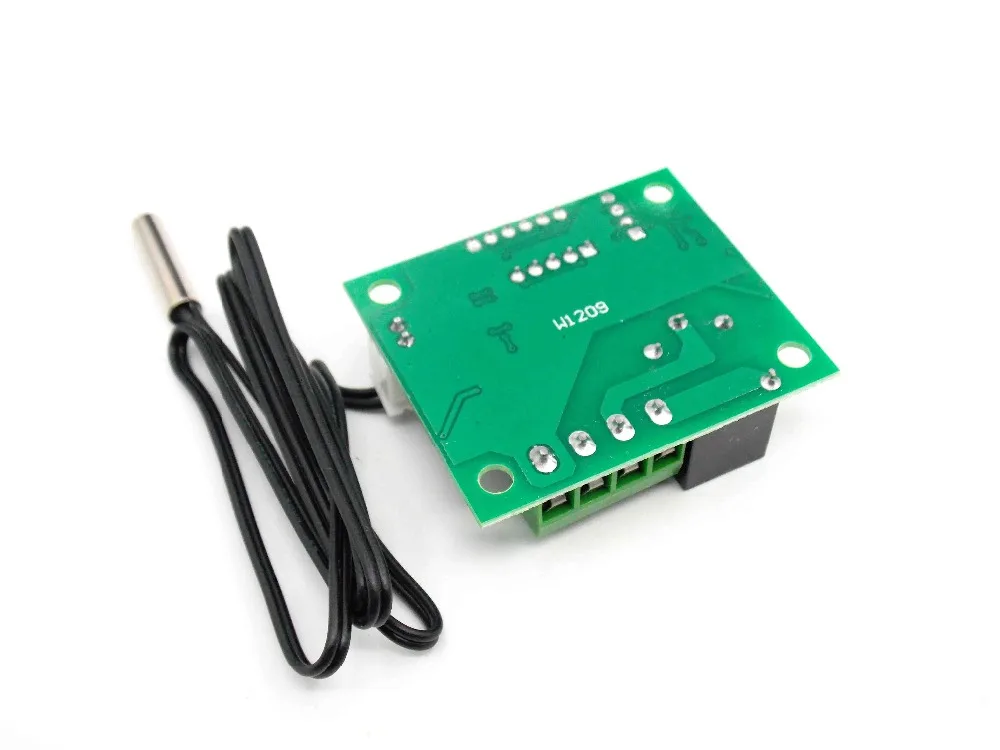 Цифровой светодиодный термостат W1209 термометр с контроллером температуры модуль