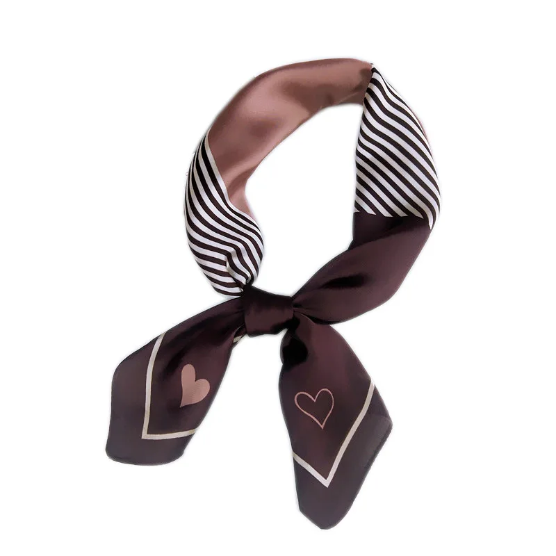 

Mountaineering Scarf Heart Striped Female Girl Professional Fashion Head Bag Neck Hair Accessories Headscarf Wrap Hair Band