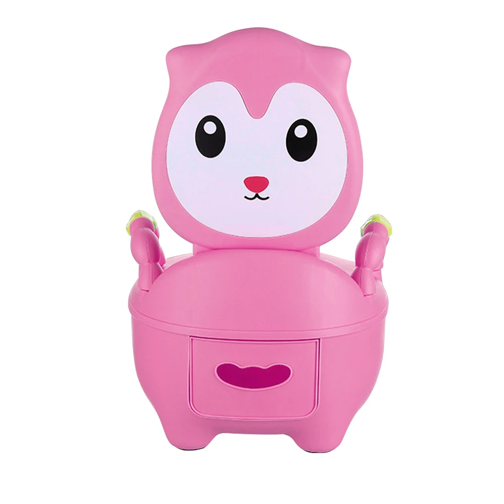 Baby Potty For Children Boys Toilet Seat Baby Potty Training Girls Portable Toilet Bedpan Comfortable Backrest Cartoon Pots - Color: PJ3638A