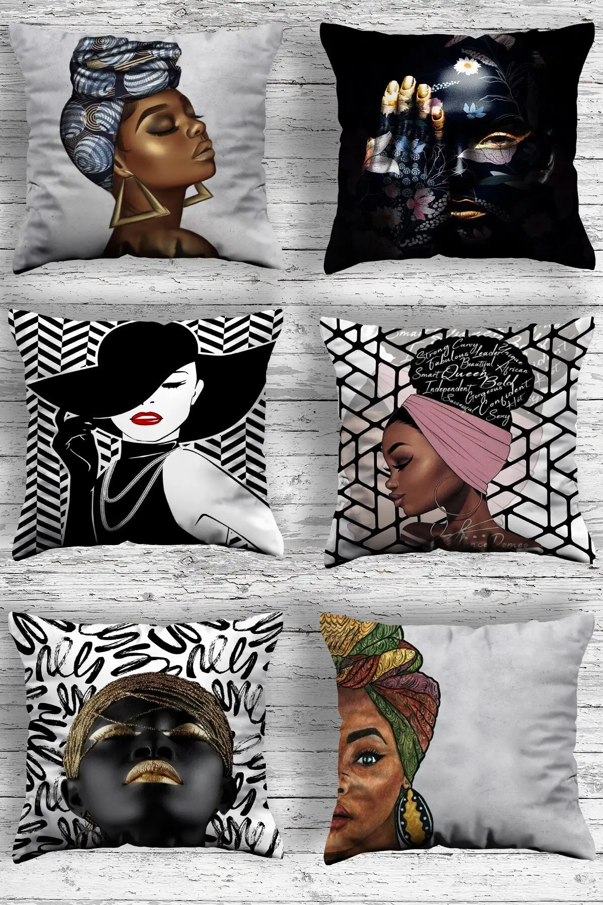 

4 or 6 Pieces Geometric Abstract Decorative Pillows Case Pattern Designer African Bohemian Style Cheap Cushion Cover 45*45 cm