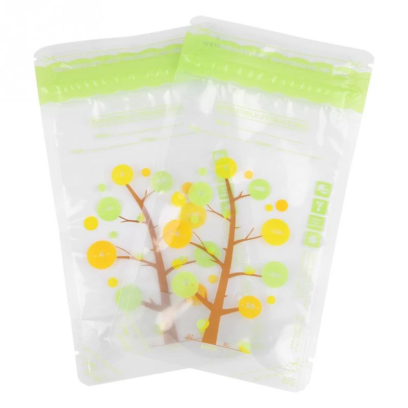 

Bimirth 112Pcs 200Ml Baby Breast Milk Storage Bags Leak Proof Baby Food Safe Breast Milk Freezer Storage Pouch