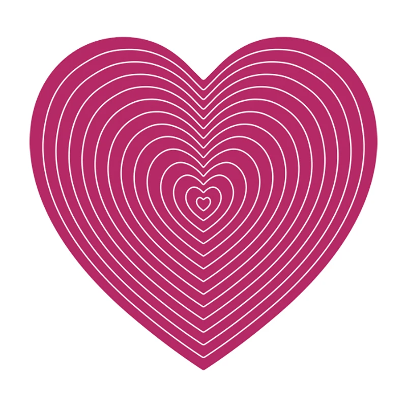 

Big Hearts Die New Cutting Dies & Stamps Scrapbook Dariy Decoration Stencil Embossing Template Diy Greeting Card Handmade Hot