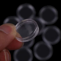 10pcs plastic coin capsules box 18mm transparent small round coin holder box for coin collection