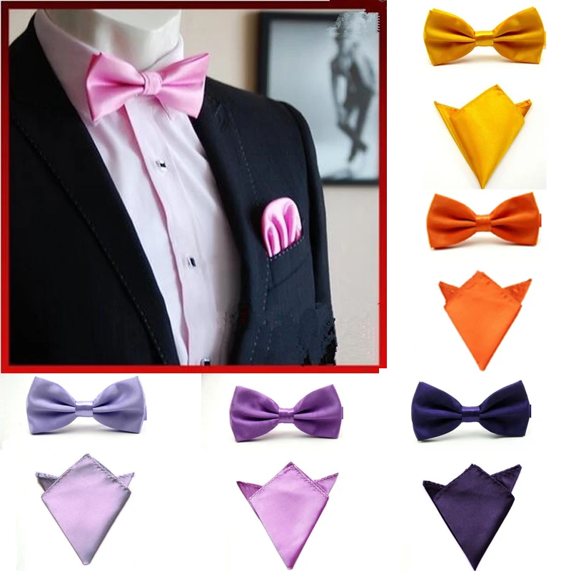 Модный мужской однотонный галстук бабочка 19 цветов модель JBtr0018|mens handkerchief