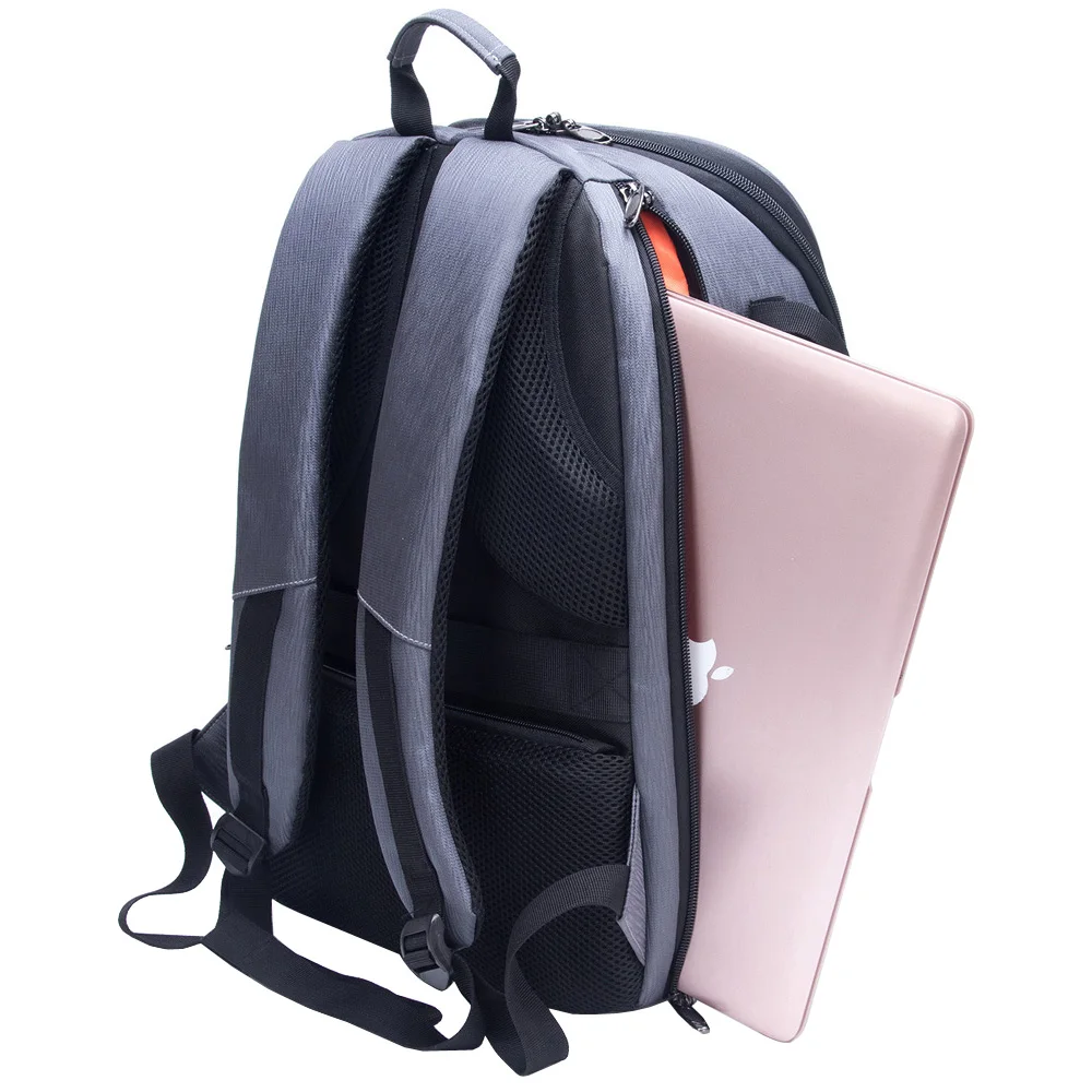 

Photo Shoulders Backpack Waterproof Nylon Case fit 15.6" Laptop Bag w USB Port for Canon Nikon Sony SLR Photography Lens Tripod