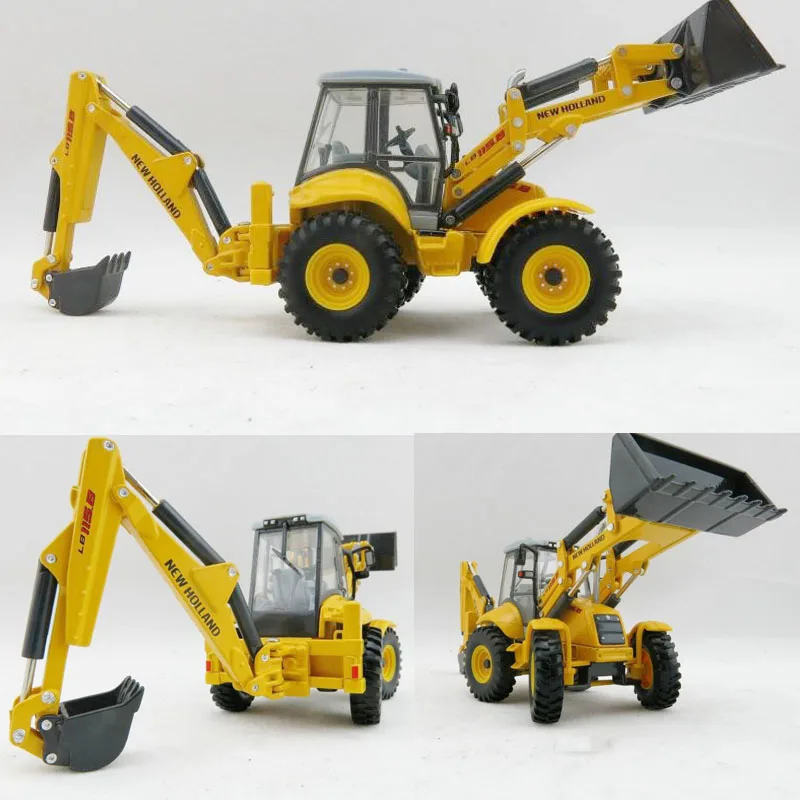 

1:50 New Holland lb115b Terna Backhoe Loader Alloy excavator Model Collections