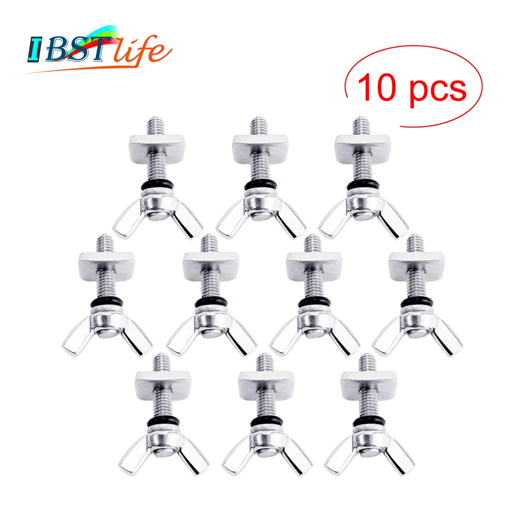 

10 шт., нержавеющая сталь 316, ручной наконечник, Центральная пластина, длинная доска, винт и пластина, умный винт, Лонгборд, винт