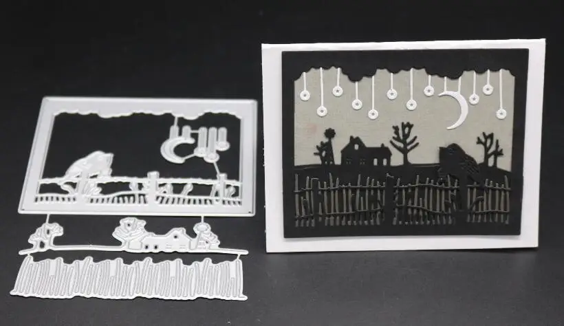 10X12.7CM YINISE PUNCHES PINE Tree Metal Cutting Dies For Scrapbooking Stencils DIY Album Cards Decoration Embossing Folder Die Cuts Tools - Цвет: 10X12.7CM