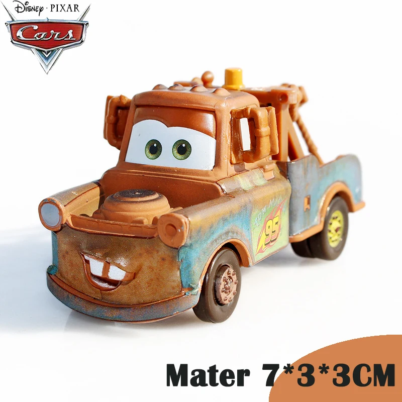 Оригинальный 1:55 Disney Pixar машинки Литье металла игрушечных автомобилей зеленый
