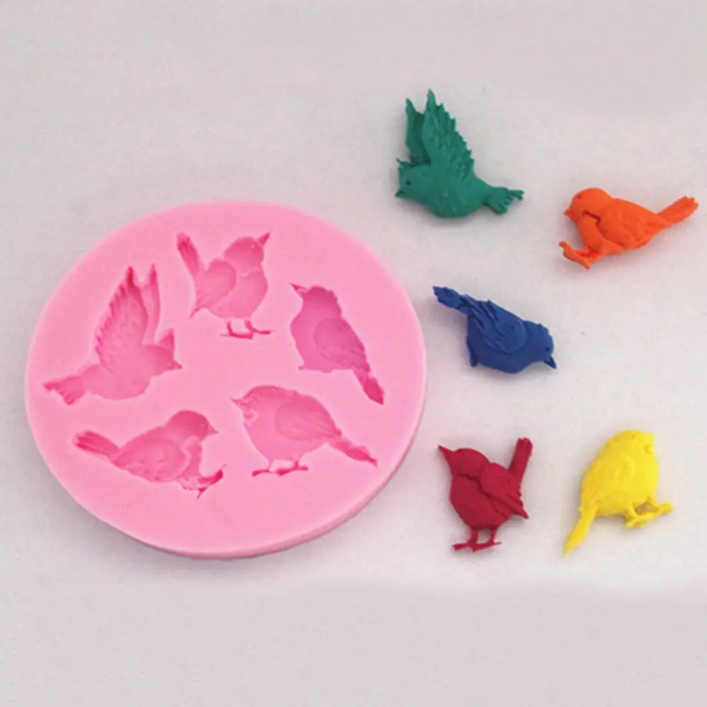 1 шт. шоколадные голуби птицы формы для конфет мыло глиняные инструменты