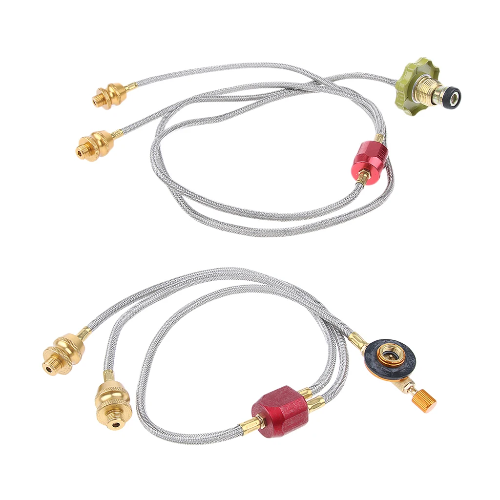 Адаптер 2-сторонний для горелок двойного газа кемпинга адаптер заправки пропана