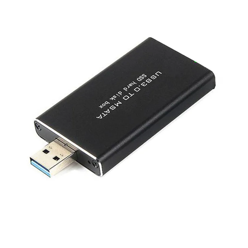mini usb3 0 to msata enclosure ssd hard usb disk adapter portable box m2 ssd external hdd mobile box work trim female connector free global shipping