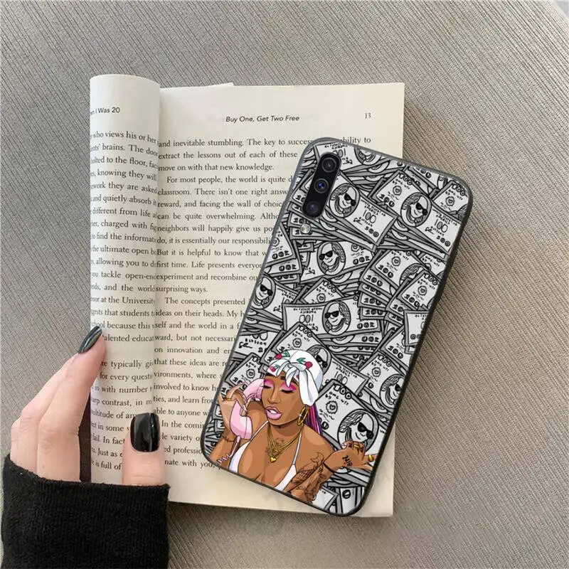 

Cool Bad Girl Phone Case For Samsung galaxy S 9 10 20 A 10 21 30 31 40 50 51 71 s note 20 j 4 2018 plus