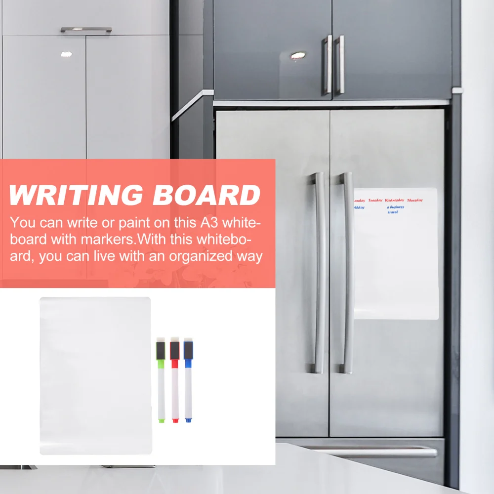 

1 Set of Monthly Calendar Message Board with Whiteboard Markers (White)