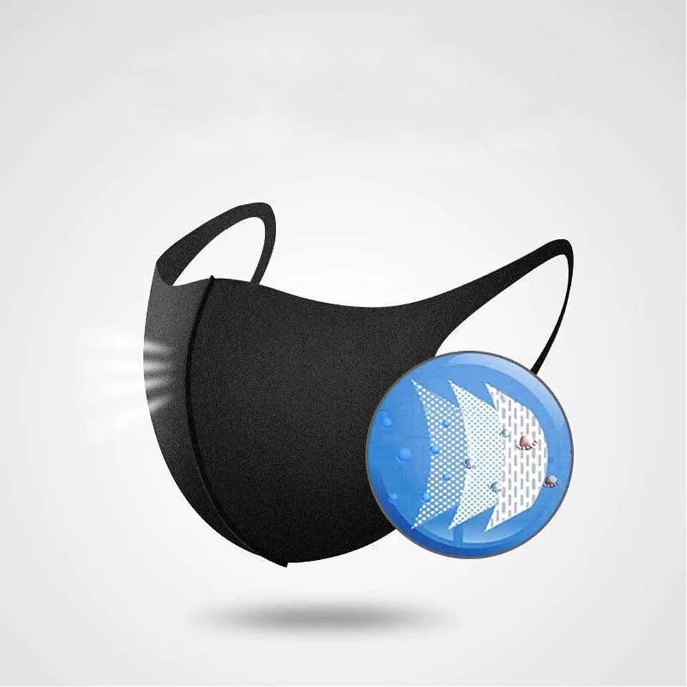 1 шт. маска для рта лица Пылезащитная Маска Фильтр Ветрозащитная Защита от