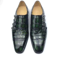chue new men shoes crocodile leather shoes men leather shoes wedding business leisure