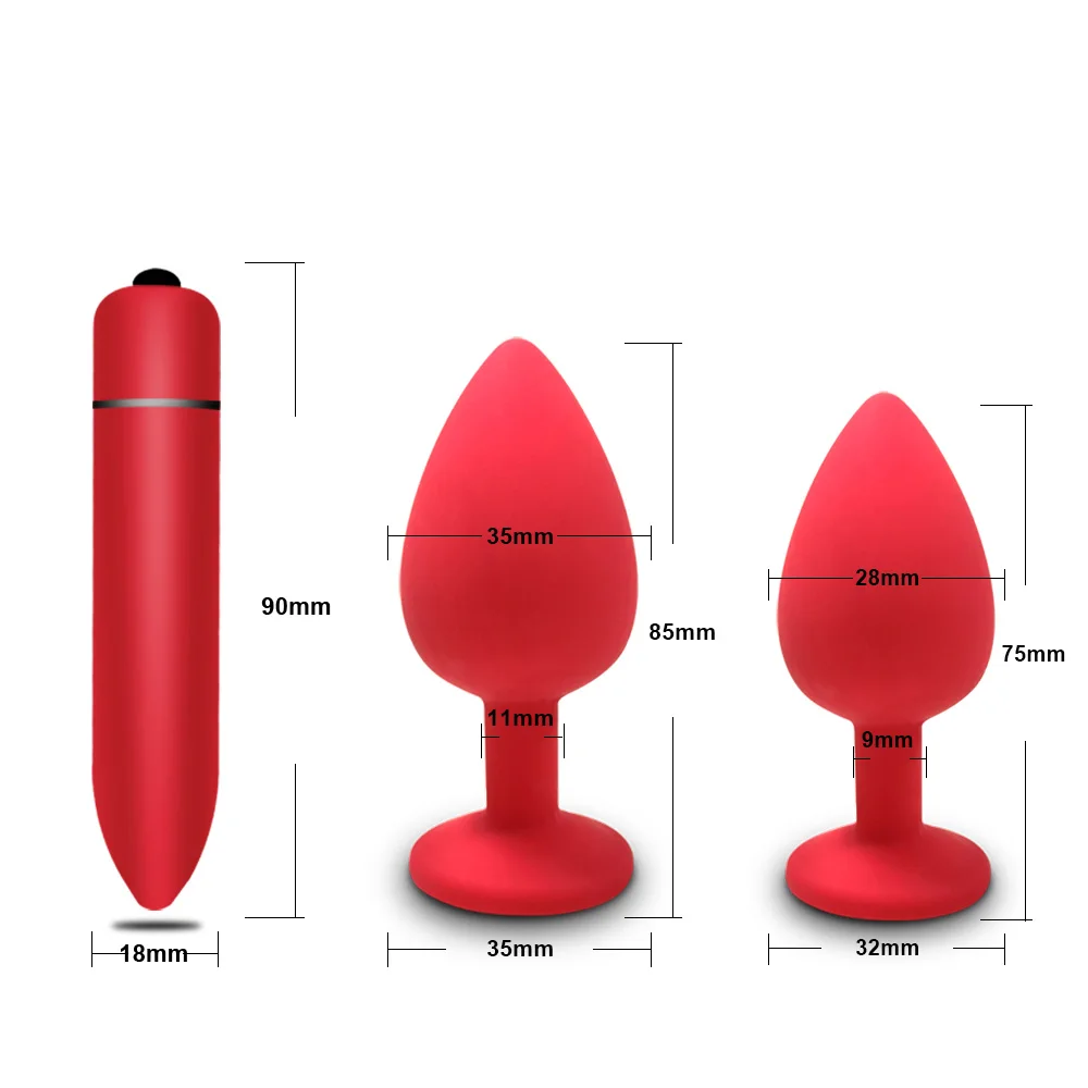 Beginner Silicone Anal Plug Butt Prostate Massager Gay Product Mini Erotic Bullet Vibrator Sex Toys for Women Men Adult 18 | Красота и