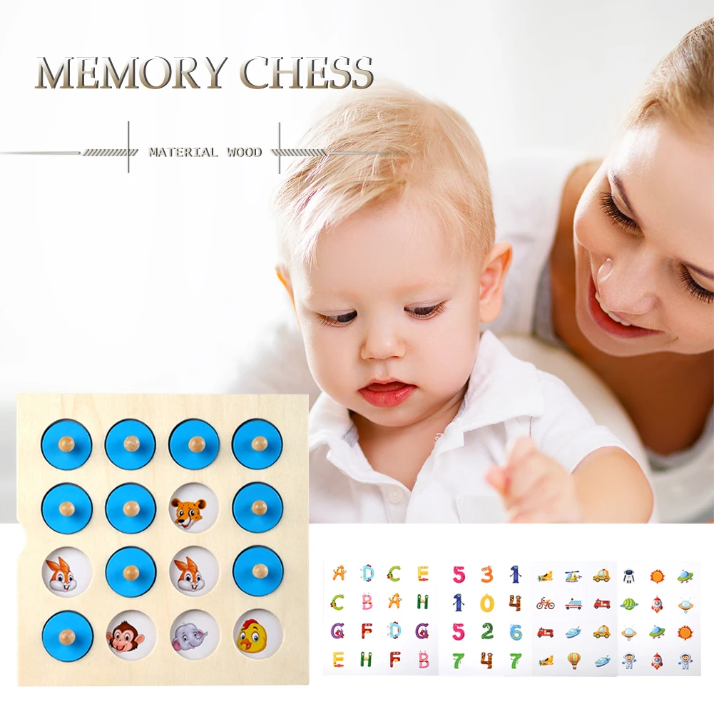 

Kids Wooden Memory Match Stick Chess Party Game Fun Block Board Educational Toys Color Cognitive Ability Toy for Children