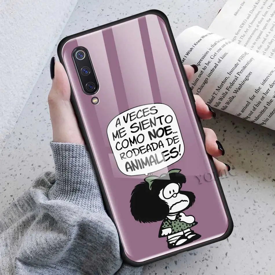 

Mafalda Hot Sale Case for Xiaomi Redmi Mi Note 10 8T CC9 CC9E A3 9T 8 Lite K30 5G K20 Pro 6 7 8A Tempered Glass Cover