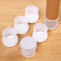 16pcs transparent silicone chair leg furniture legs caps feet pads furniture table covers floor protector glides feet caps
