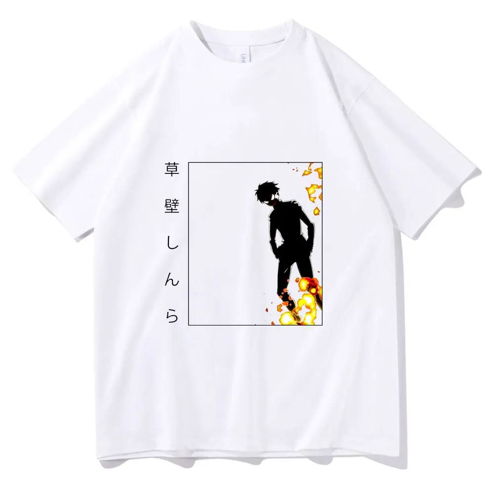 

Manga Shinra Kusakabe Print Tshirt Fire Force T-shirt Anime Fire Brigade of Flames T Shirt New Men Women Casual Short Sleeve Tee