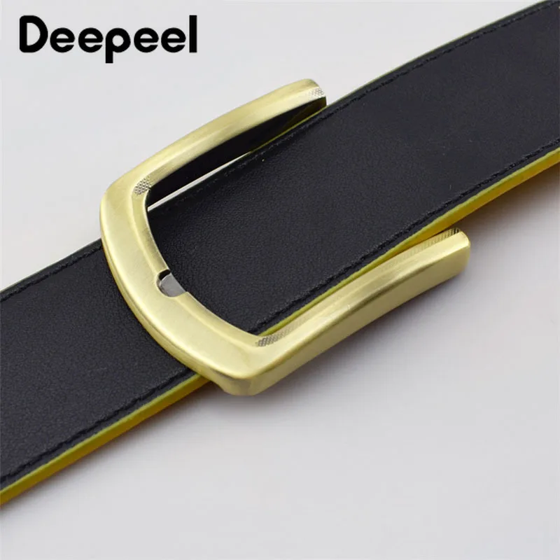 Deepeel 4 см металлическая Античная латунная пряжка для ремня цельная булавка